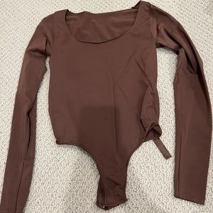 Skims Fits Everybody Long Sleeve Bodysuit